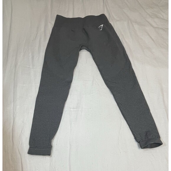 Womens Gymshark Vital Seamless 2.0 Leggings Size Medium Gray EUC - Picture 1 of 9